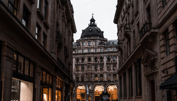 Picture of train station in London