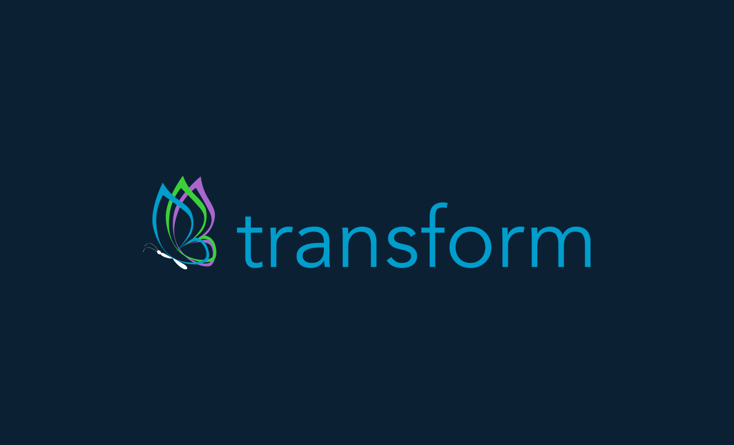 Transform video title slide
