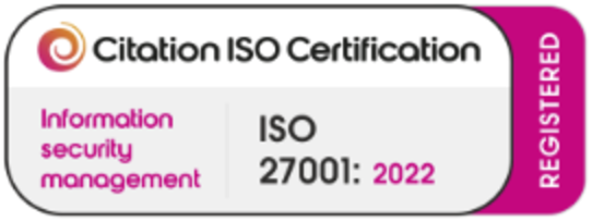 Citation ISO Certification: ISO 27001:2022
